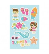Imaginisce Makin Waves Summer Canvas Stickers